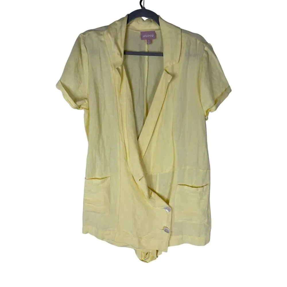 Show Me Your Mumu Bicoastal Blazer Romper Brunch Special Occasion Evening M